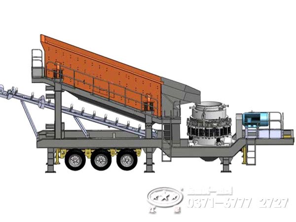 輪胎式移動圓錐破碎站結構 輪胎式移動圓錐破碎站結構