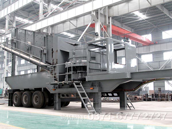 圓錐破+振動篩移動破碎篩分設備 圓錐破+振動篩移動破碎篩分設備