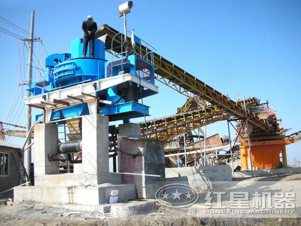 河卵石制砂工藝現場 河卵石制砂工藝現場