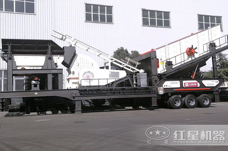 移動式錘破制砂機現場實拍圖 移動式錘破制砂機現場實拍圖
