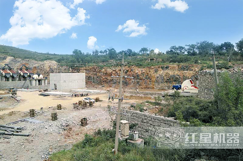 大型破碎石料生產線現場