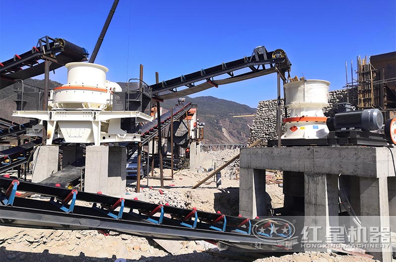 HVI立軸式沖擊破碎機現場