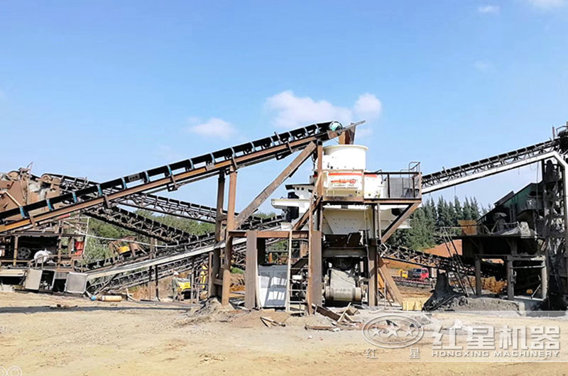 小型碎沙機生產線現場視頻 小型碎沙機生產線現場視頻