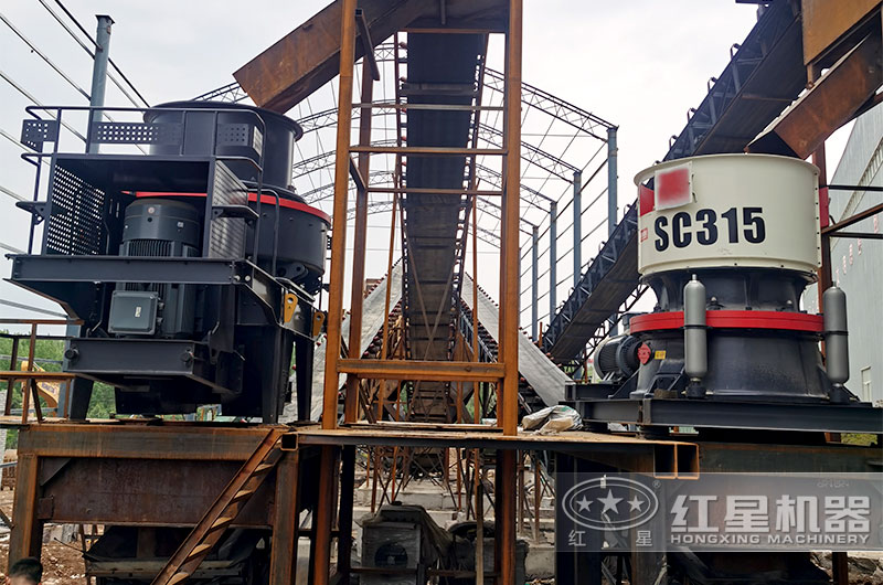 圓錐破碎機與沖擊式破碎機合作加工現場 圓錐破碎機與沖擊式破碎機合作加工現場