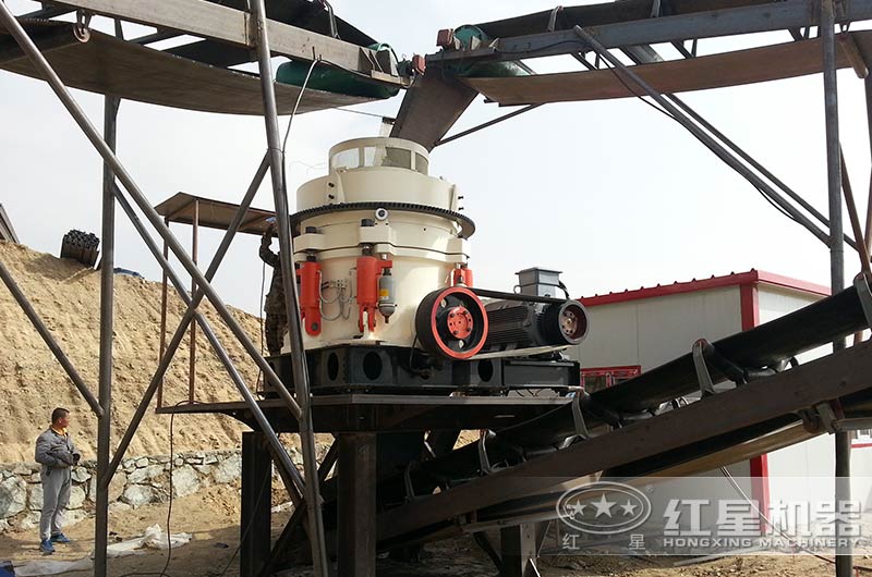 時產200噸混凝土碎石生產線現場實拍圖 時產200噸混凝土碎石生產線現場實拍圖