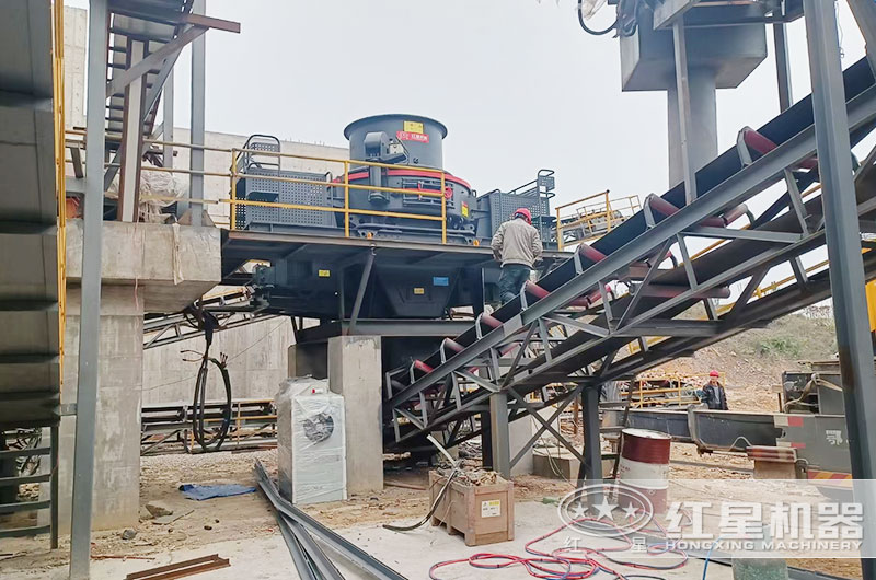 沖擊式制砂機安裝現場實拍