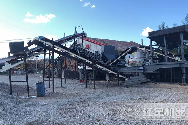 移動制砂機現場