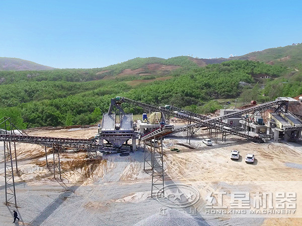 可移動履帶式打沙（砂）機生產現場