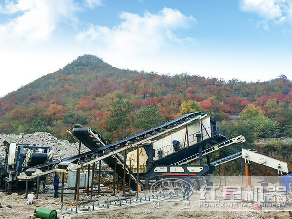 建筑垃圾破碎現場