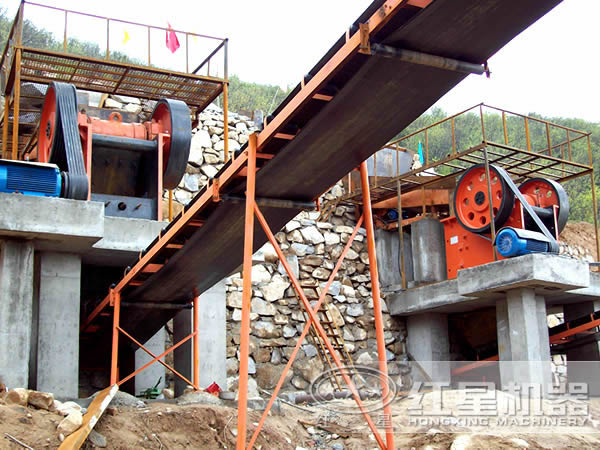 500噸鵝卵石制沙生產線 500噸鵝卵石制沙生產線