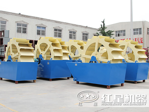 單輪、雙輪洗砂機設備展示