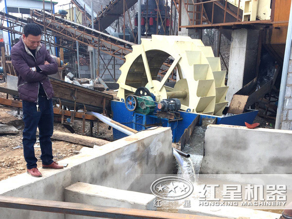 制砂過程中的水洗砂環節