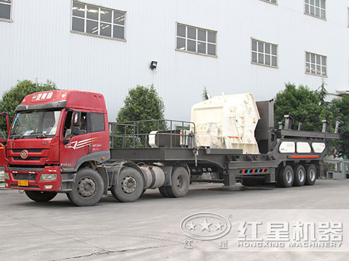 型號為HX938F1210的汽車反擊移動打石機 型號為HX938F1210的汽車反擊移動打石機