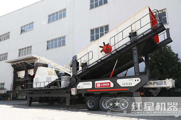 移動破碎篩沙一體機設展示 移動破碎篩沙一體機設展示