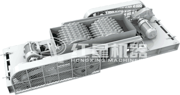 液壓對輥式破碎機作業原理圖 液壓對輥式破碎機作業原理圖