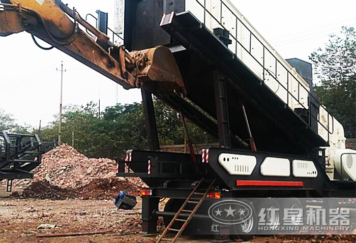 建筑垃圾破碎機處理現場 建筑垃圾破碎機處理現場