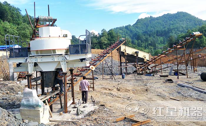 制砂機(jī)設(shè)備安裝現(xiàn)場