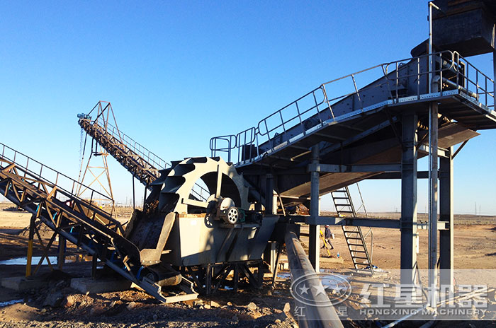 洗砂機作業現場