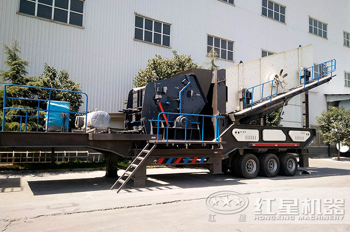 一天二千噸碎石移動破碎機 一天二千噸碎石移動破碎機