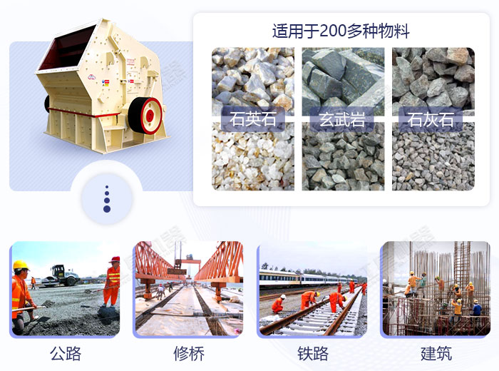 反擊式破碎機處理物料