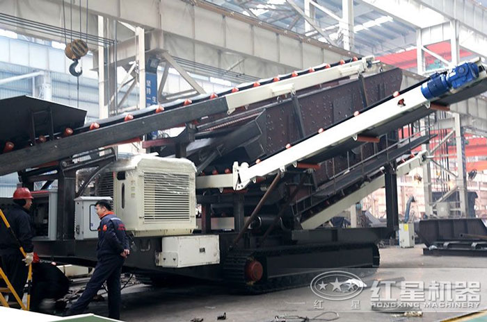 移動石子破碎機加工車間 移動石子破碎機加工車間