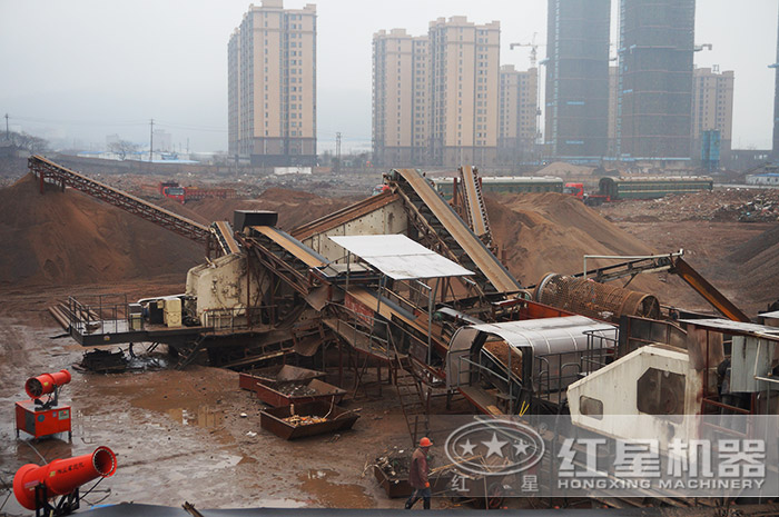 建筑垃圾處理現場作業視頻 建筑垃圾處理現場作業視頻