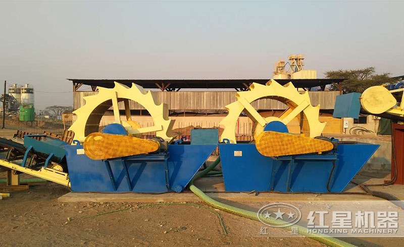洗砂機現場 洗砂機現場