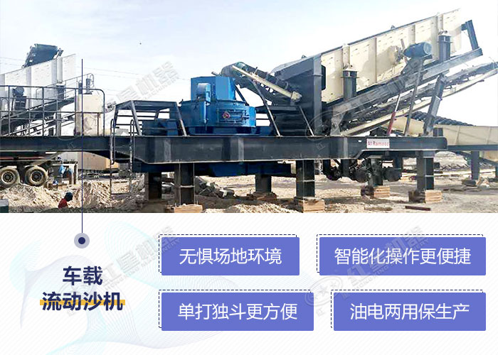 車載流動沙機快速作業優勢展示 車載流動沙機快速作業優勢展示