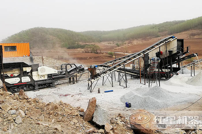 紅星移動式六九機作業現場