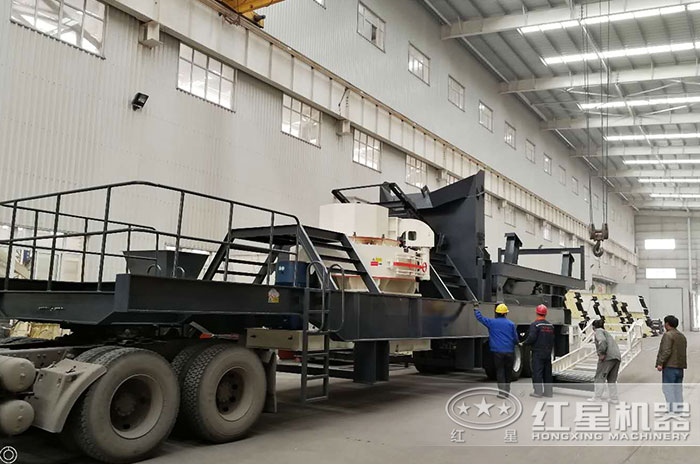 紅星機器流動打砂機裝配現場
