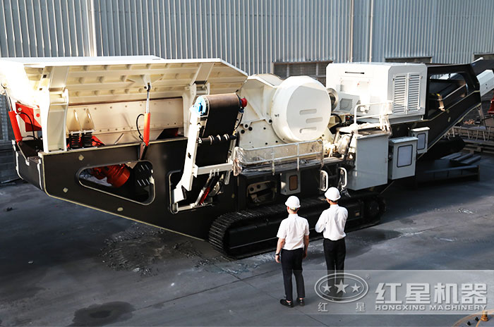 客戶到廠區參觀小型建筑垃圾回收再利用設備 客戶到廠區參觀小型建筑垃圾回收再利用設備