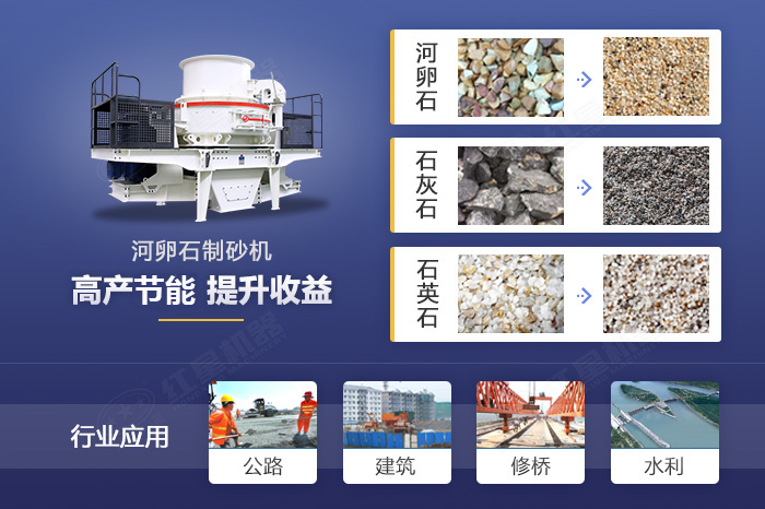 石子制砂機(jī)應(yīng)用范圍 石子制砂機(jī)應(yīng)用范圍
