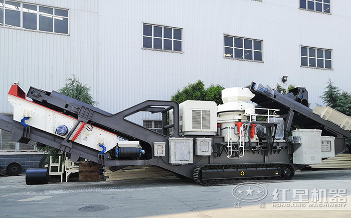 移動建筑垃圾破碎機設備展示