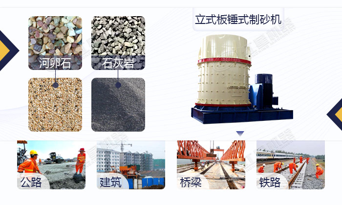 立式板錘式制砂機應用領域 立式板錘式制砂機應用領域