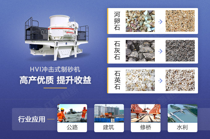 HVI制砂機應(yīng)用領(lǐng)域 HVI制砂機應(yīng)用領(lǐng)域