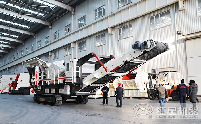 客戶到紅星機器廠區參觀考察設備