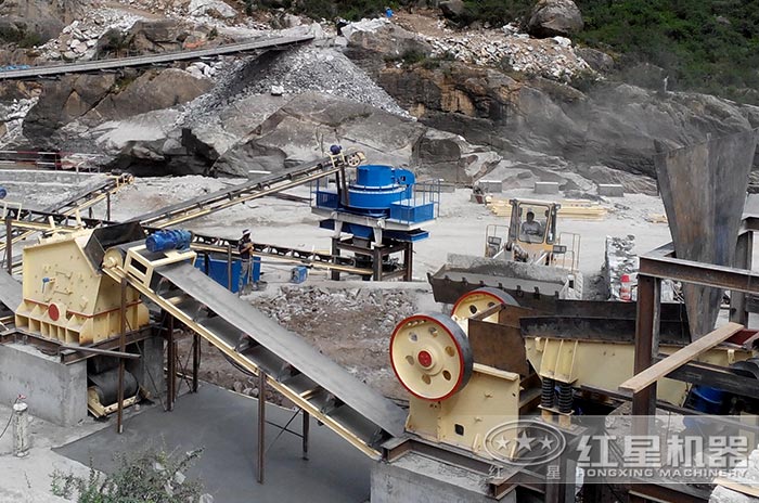 紅星江蘇用戶制砂生產線現場