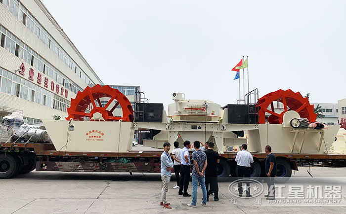 紅星機器洗沙機發往安徽地區 紅星機器洗沙機發往安徽地區