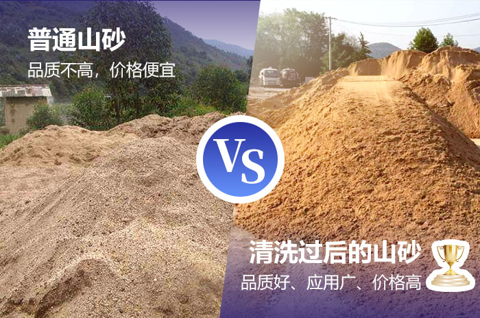 山沙物料清洗前后品質大幅提升 山沙物料清洗前后品質大幅提升