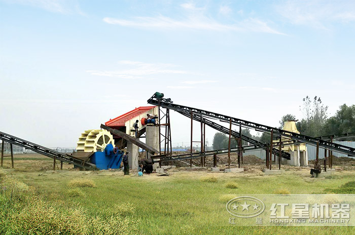 小批量洗沙加工現場 小批量洗沙加工現場