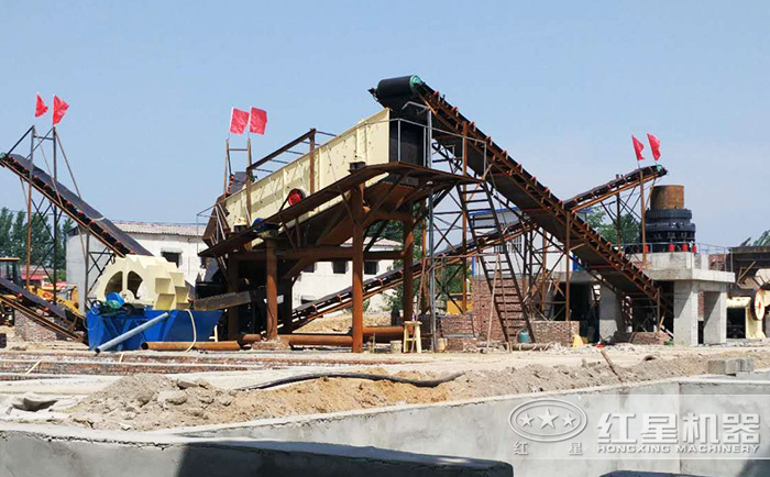 水洗砂生產線加工現場