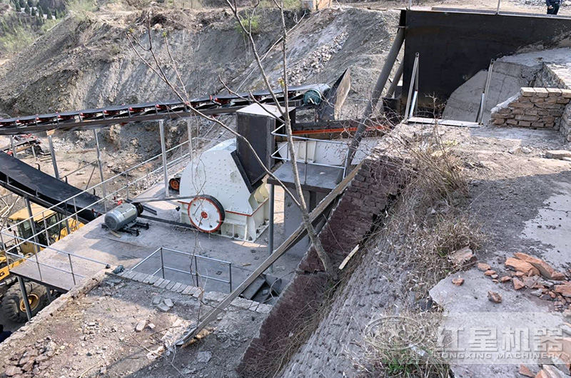 重錘式破碎機安裝現場 重錘式破碎機安裝現場