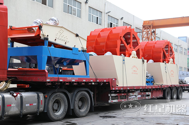 兩臺3121大型洗砂機發貨 兩臺3121大型洗砂機發貨