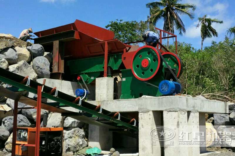 小型顎破機現場 小型顎破機現場