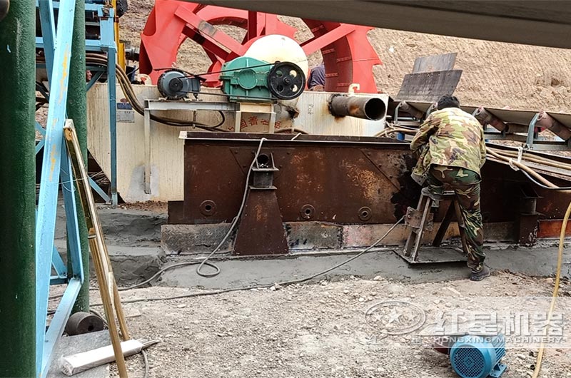 中小型洗砂機安裝現場 中小型洗砂機安裝現場