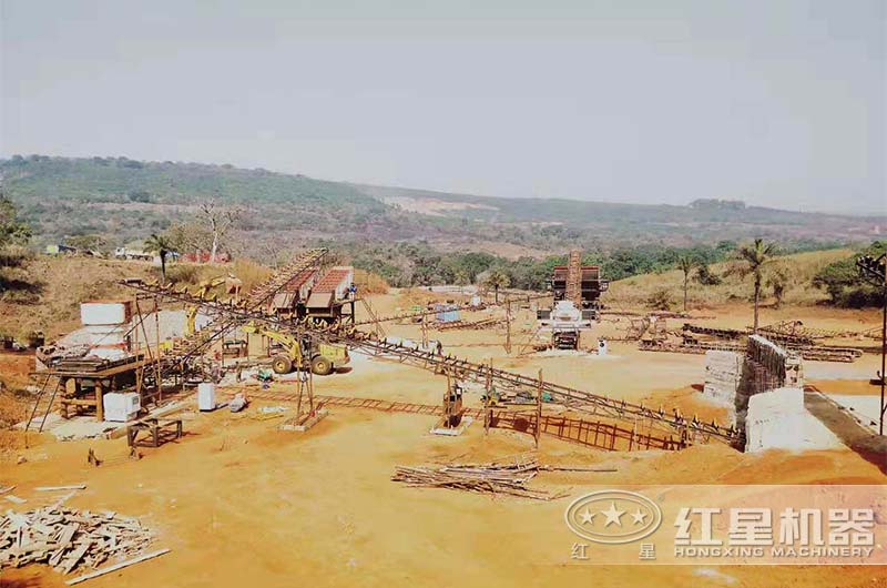 砂石同出制砂生產線現場