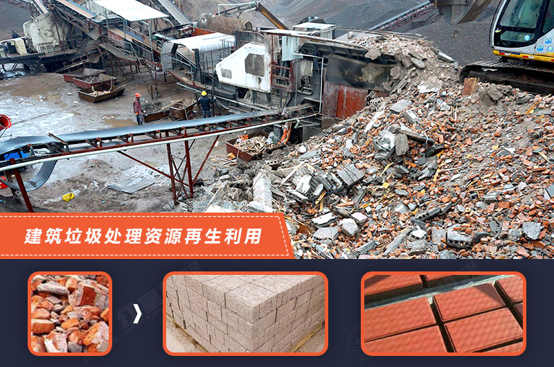 可移動式破碎設(shè)備讓建筑廢棄物再生利用 可移動式破碎設(shè)備讓建筑廢棄物再生利用