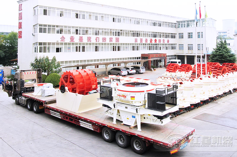 制砂機全套設備發貨現場 制砂機全套設備發貨現場
