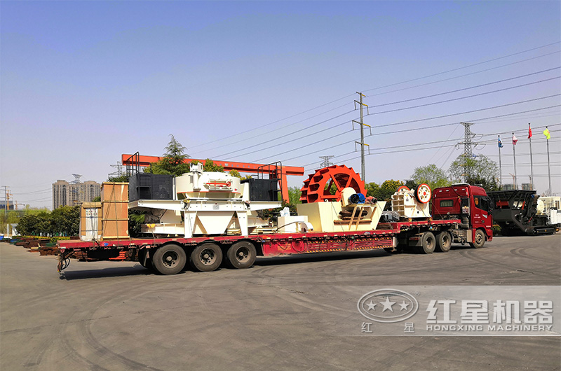 河卵石機制砂生產線發貨 河卵石機制砂生產線發貨