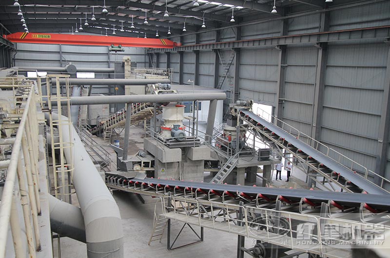 固定式破碎生產線現場 固定式破碎生產線現場